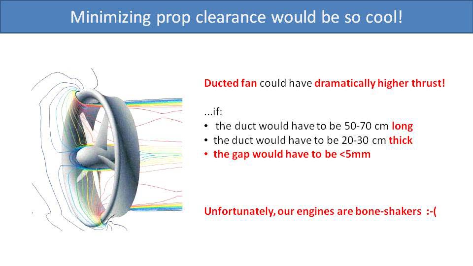 Minimizing prop clearance would be so cool!