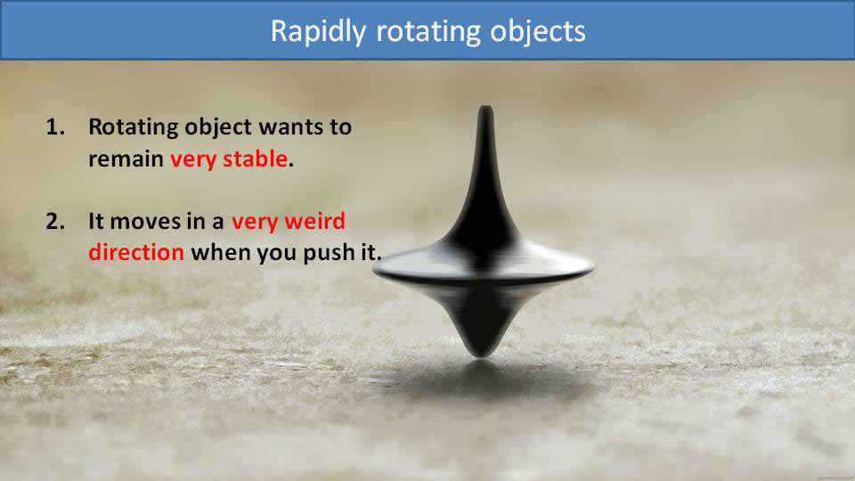 Rapidly rotating objects
